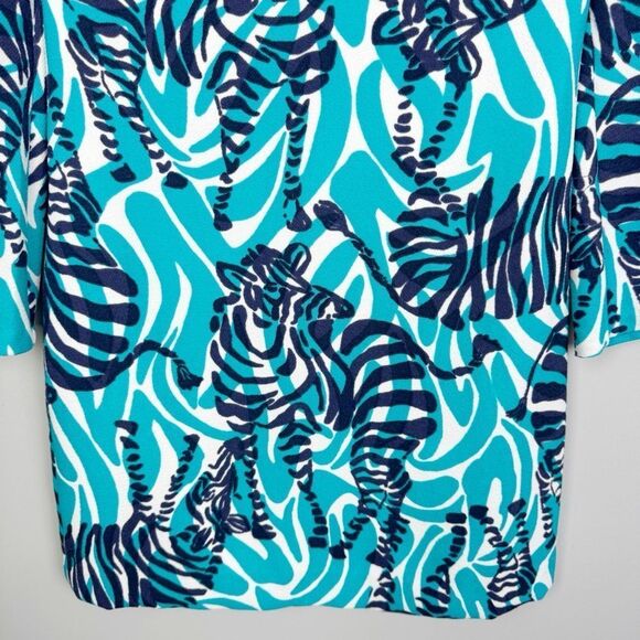 LILLY PULITZER | Devina Shift Dress in I’m Game Zebra Print Women’s Size 2 - Picture 8 of 15